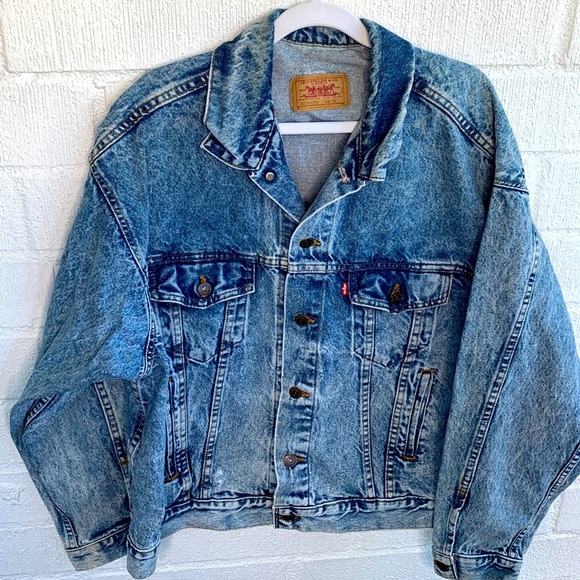 Rare Vtg Levi's Lot 70507 0219 Denim Trucker Jacket X-Large Made In Usa - Picture 1 of 10